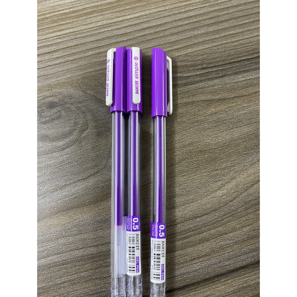 Bút gel kim Baoke PC2698 0.5mm - Mực Tím