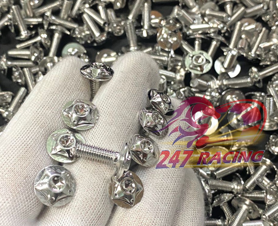 10 ốc Salaya 5li18 Răng NHUYỄN gắn dàn áo xe máy Winner,Sonic,wave....