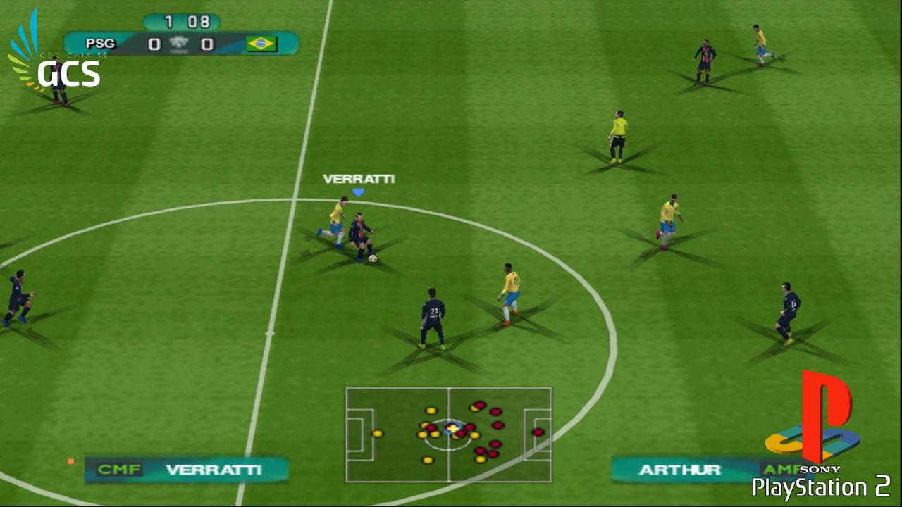 Game PS2 - PES 21 - Tiếng Anh Full Update