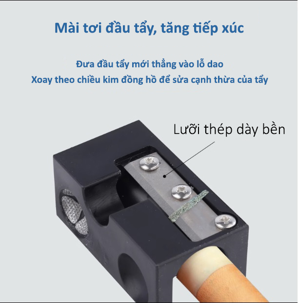 Dụng cụ sửa đầu cơ bida (bi a) đa năng
