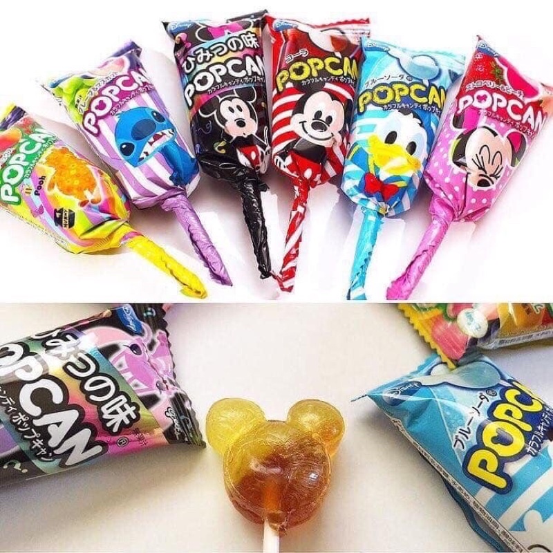 KẸO MÚT GLICO POPCAN DISNEY NHẬT
