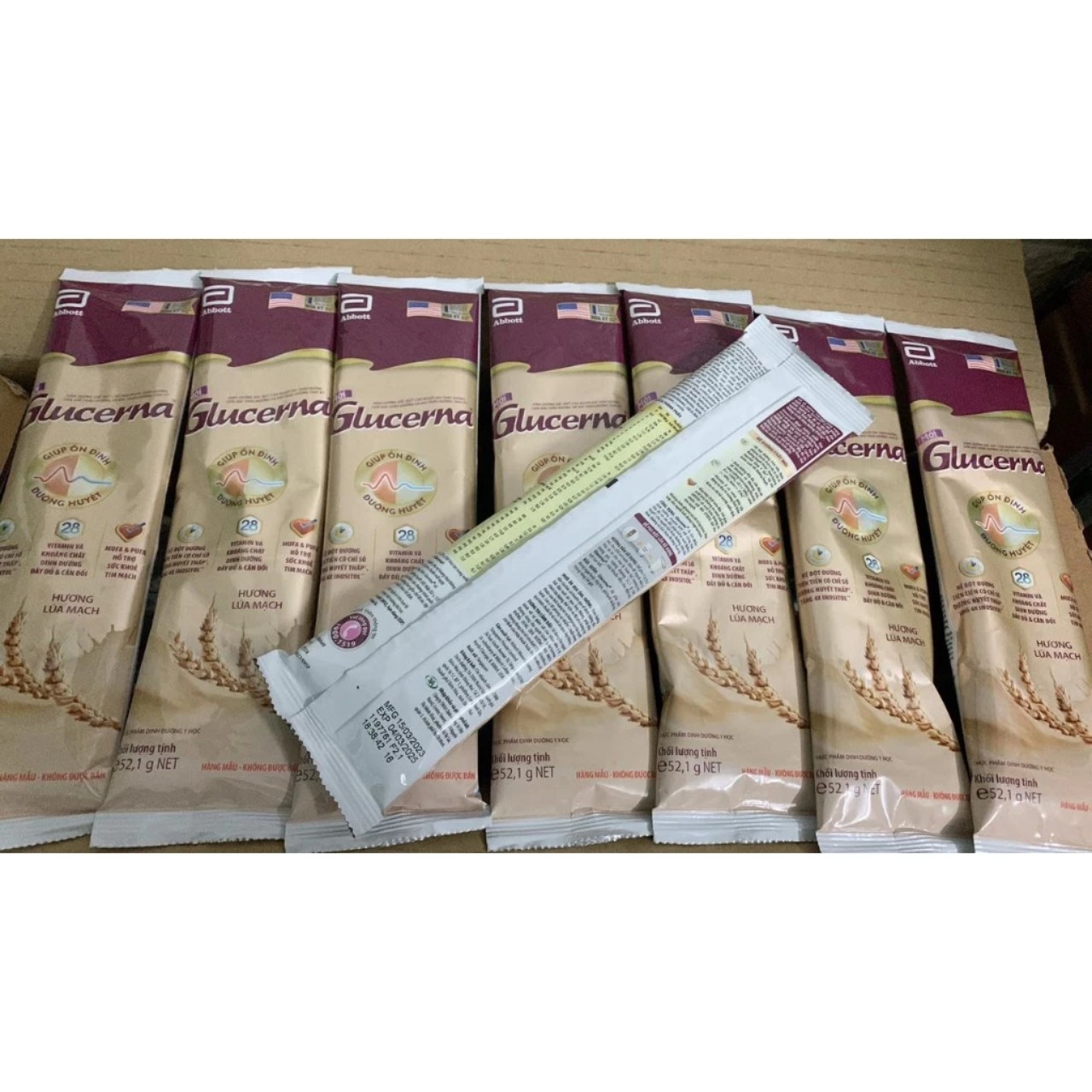 [COMBO 20 GÓI MẪU MỚI ] Sữa BỘT Gói Glucerna Tiể u Đư ờng (52,1g) Mẫu Mới Date 2025