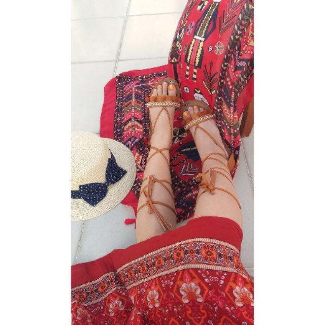 Giày Sandal Phong Cách Boho - tuamới