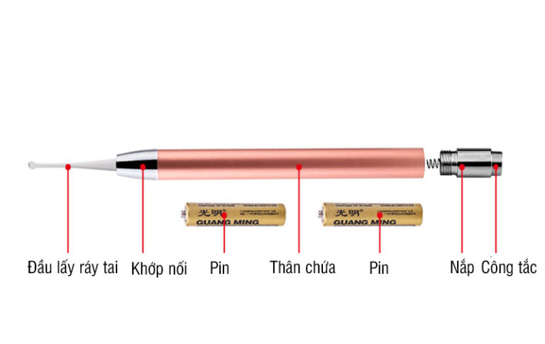 Dụng cụ lấy ráy tai cho bé có đèn