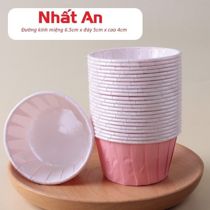 Cup giấy/ chén giấy nướng bánh muffin / cupcake - lốc 50 cái