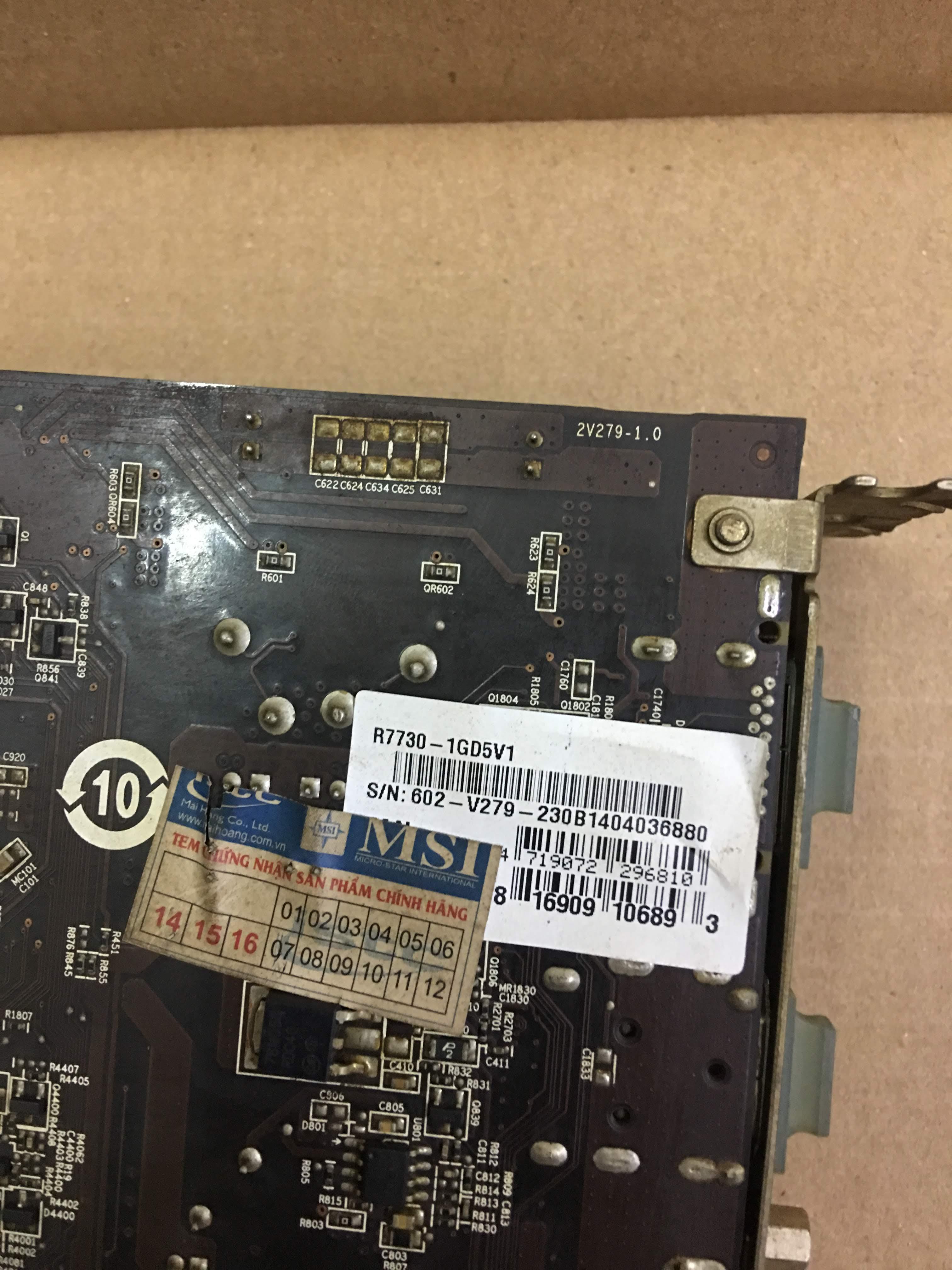 Card màn hình VGA MSI HD7730 1G DDR5