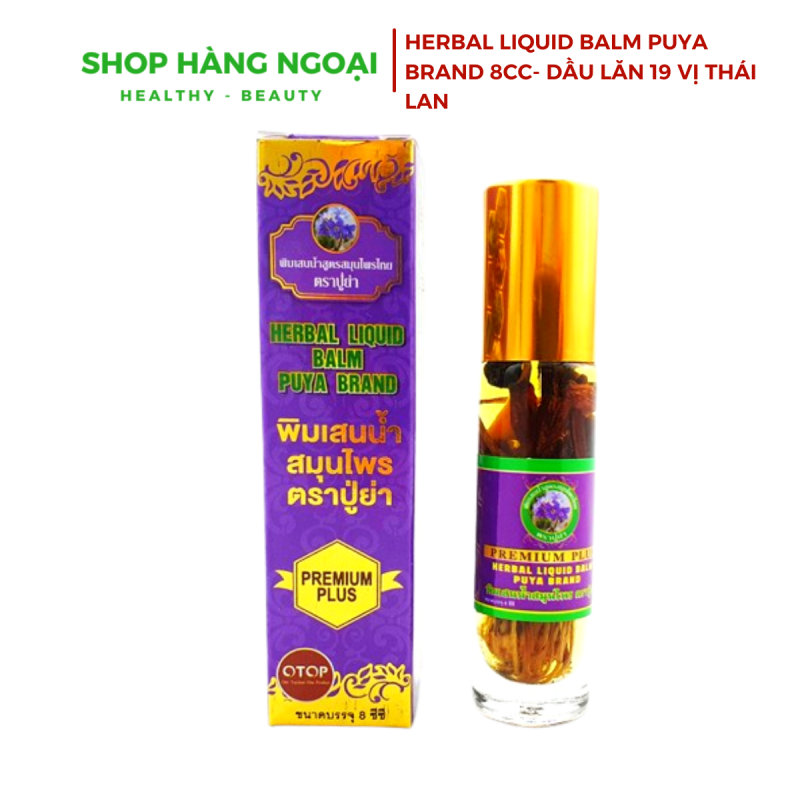 01 Dầu PUYA BRAND 19 Vị Thảo Dược THÁI LAN (8ml/chai)