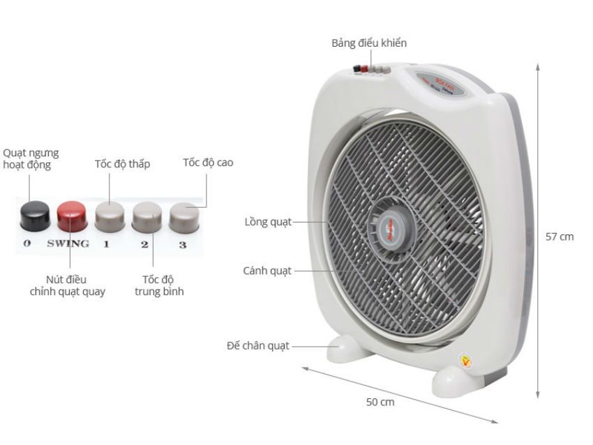 Quạt hộp Senko BD850/BD1410