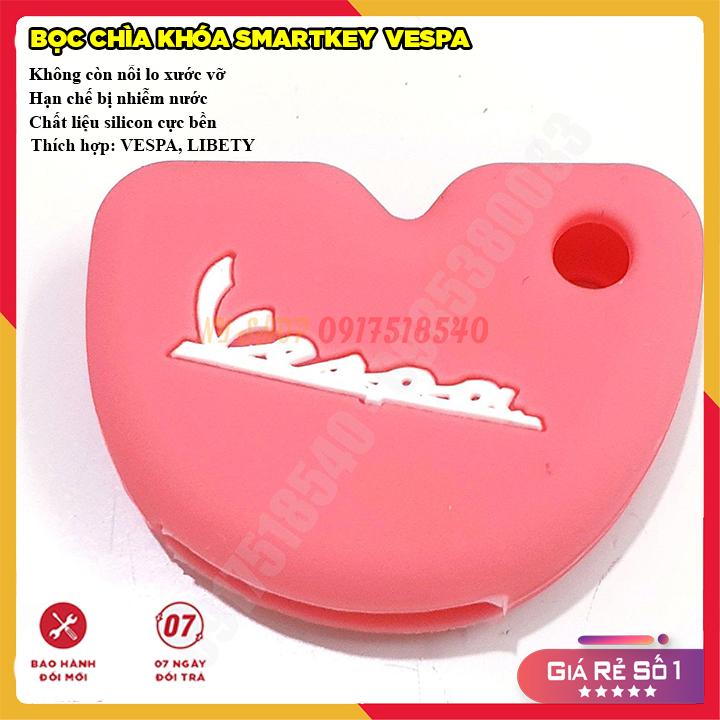 Bọc (Bao) Silicon cho chìa khoá xe Vespa Liberty (Nhiều Màu)