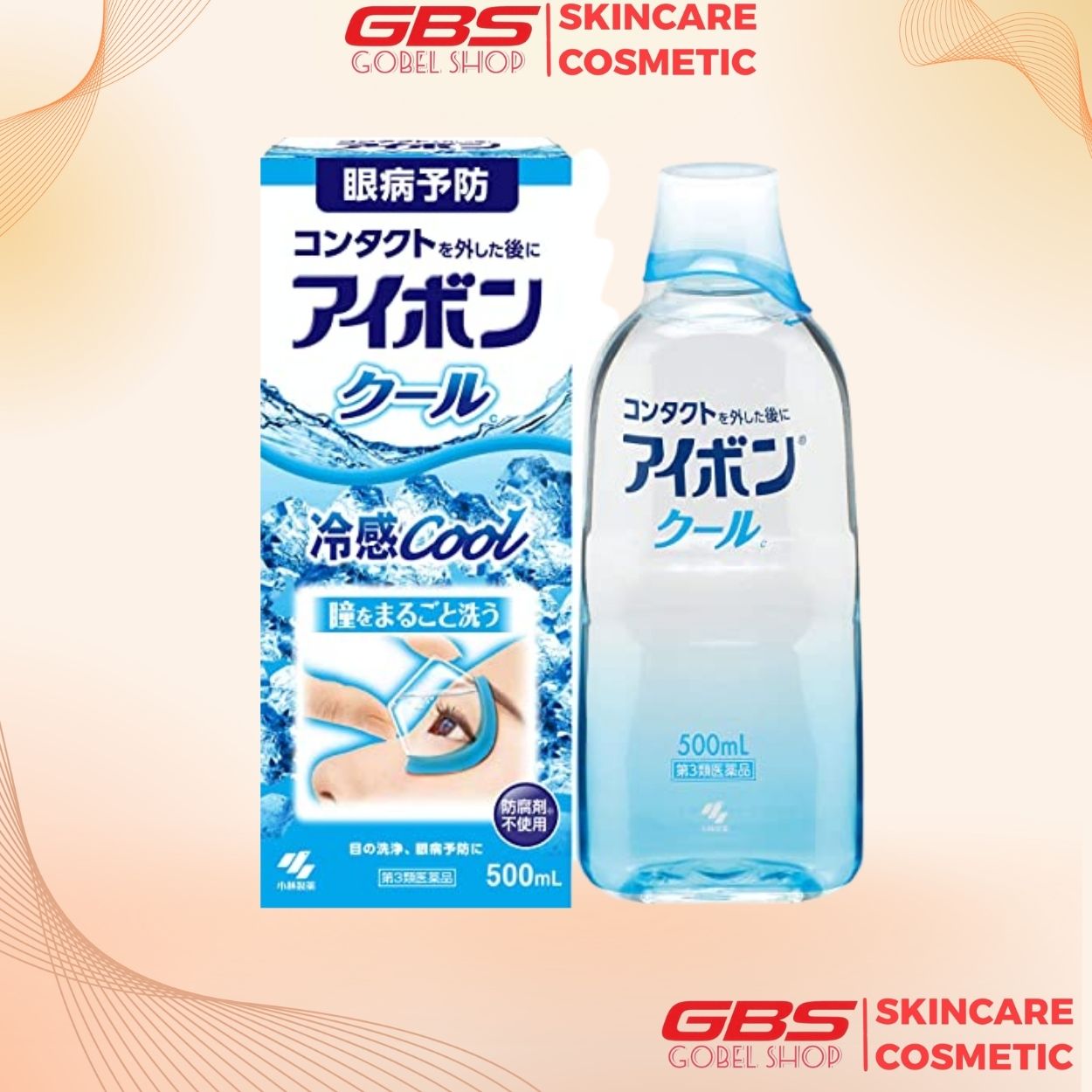 Nước rửa mắt Eyebon W Vitamin Nhật Bản 500ml