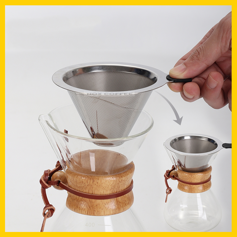 Bình pha cà phê Chemex | Có tặng kèm phễu inox