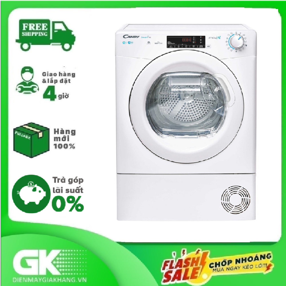 Máy sấy ngưng tụ Candy 8 Kg CSO C8TE-S