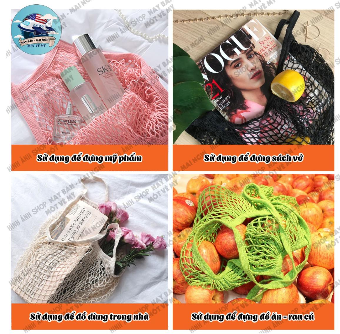 Giỏ Lưới Đi Chợ - Giỏ Đựng Đồ Tiện Dụng