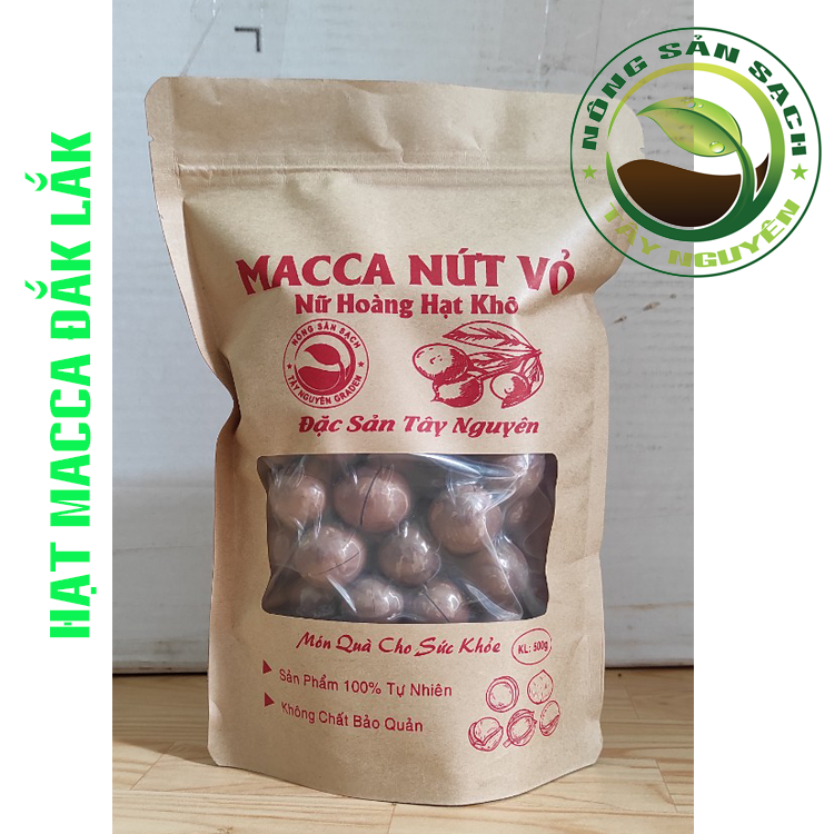 [HCM]500G Hạt mắc ca nứt vỏ - Hạt macca đắk lắk - Hạt macca (tặng kèm dụng cụ tách vỏ)