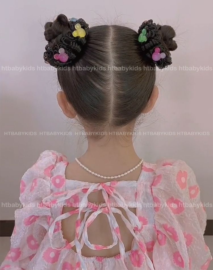 Dây Buộc Tóc Kiểu Tóc Giả Phong Cách Dễ Thương Cho Bé Gái
