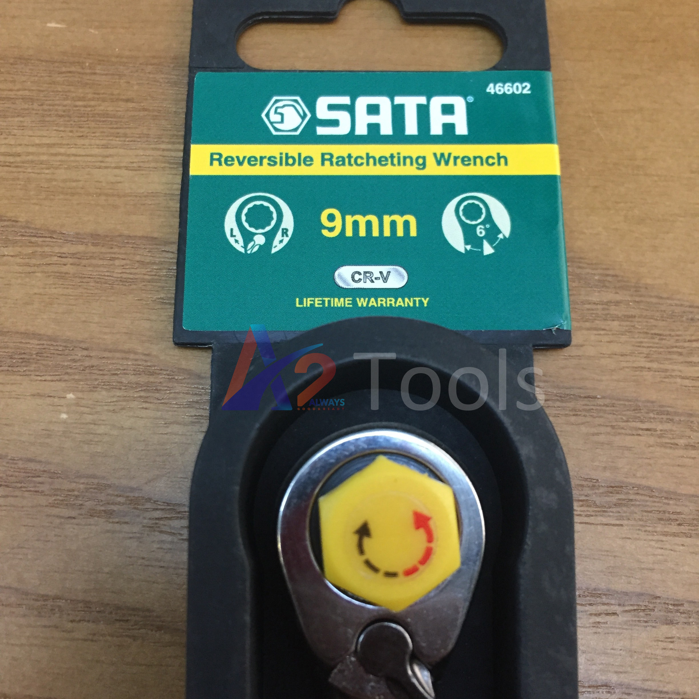 Cờ lê tự động 2 đầu vòng miệng sata 6mm 43602