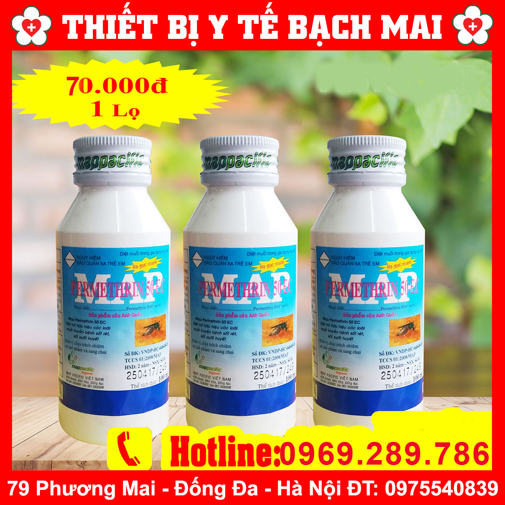 Thuốc Diệt Muỗi PERMETHRIN 50EC Chai 100ml