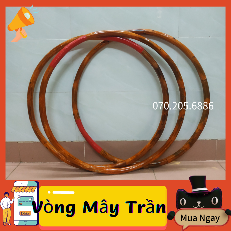 Vòng lắc mây trần sơn màu nặng 1.5kg massage giảm eo giảm cân nhanh hiệu quả