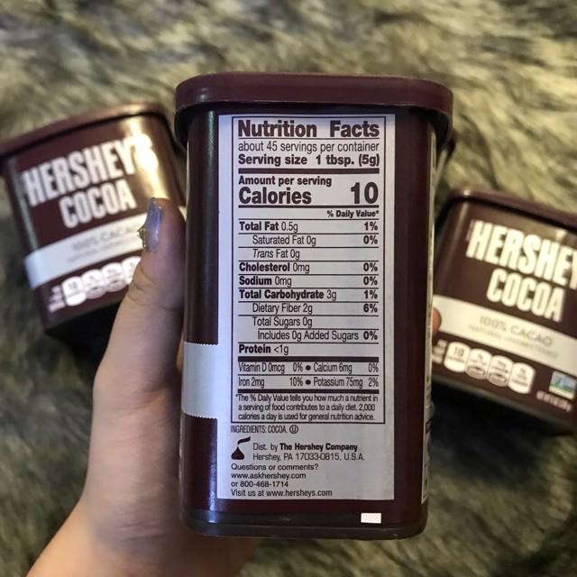 Bột ca cao nguyên chất Hershey's - Mỹ