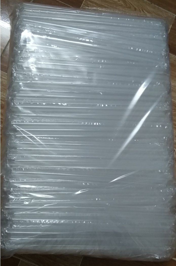 Ống hút trong - phi 12 có màng bọc -Túi 500g ( ống hút nhựa cao cấp ép nilong từng cái an toàn)