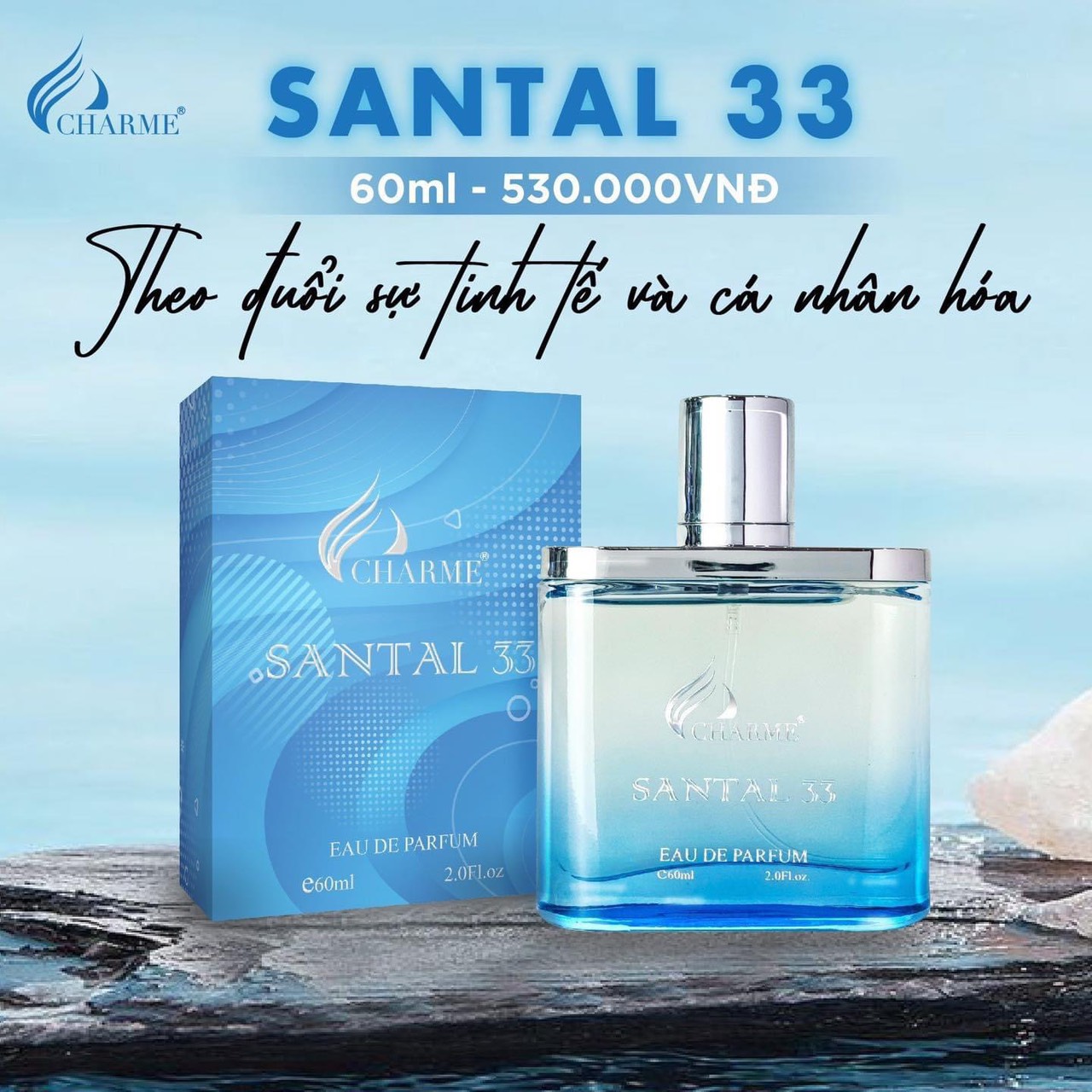 Nước Hoa Nam Charme Santal 60ml