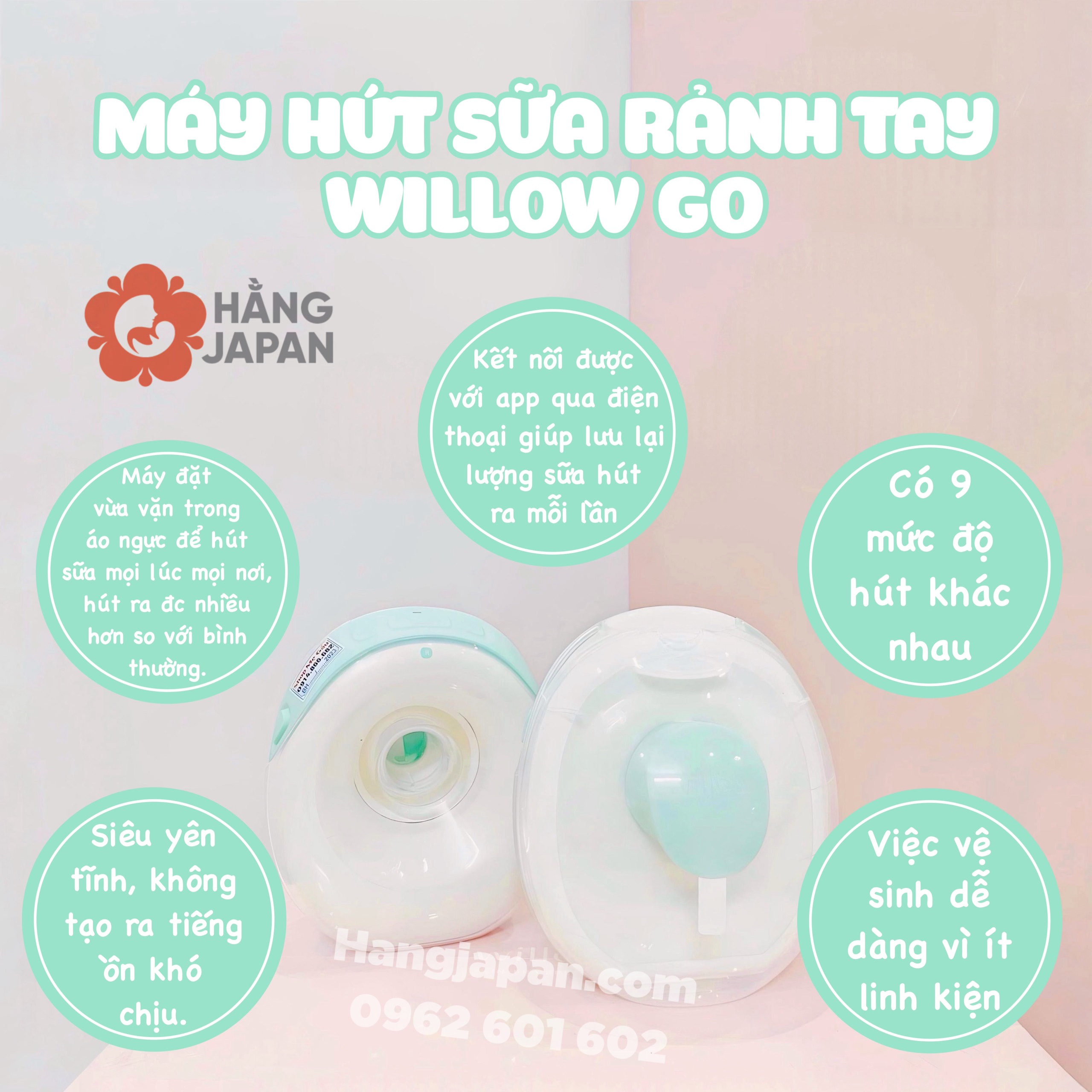 Máy hút sữa Willow Gen 3 không dây, không gây ồn, gọn nhẹ, thông minh tiện lợi