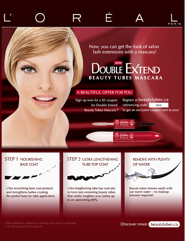 MASCARA 2 ĐẦU L'OREAL DOUBLE EXTEND BEAUTY TUBES MASCARA  - 3081