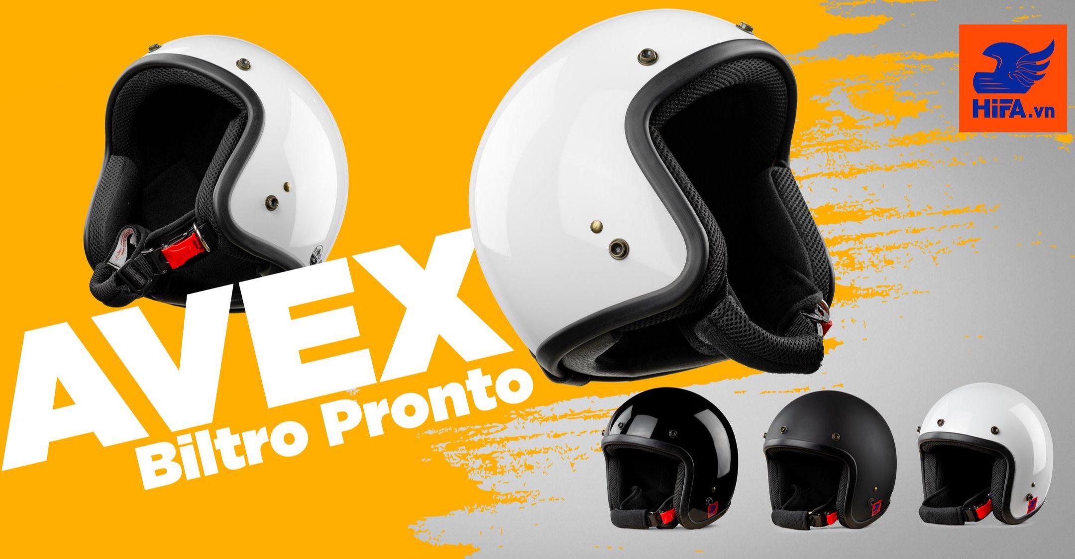 Mũ Bảo Hiểm 3 4 Avex Biltro Pronto