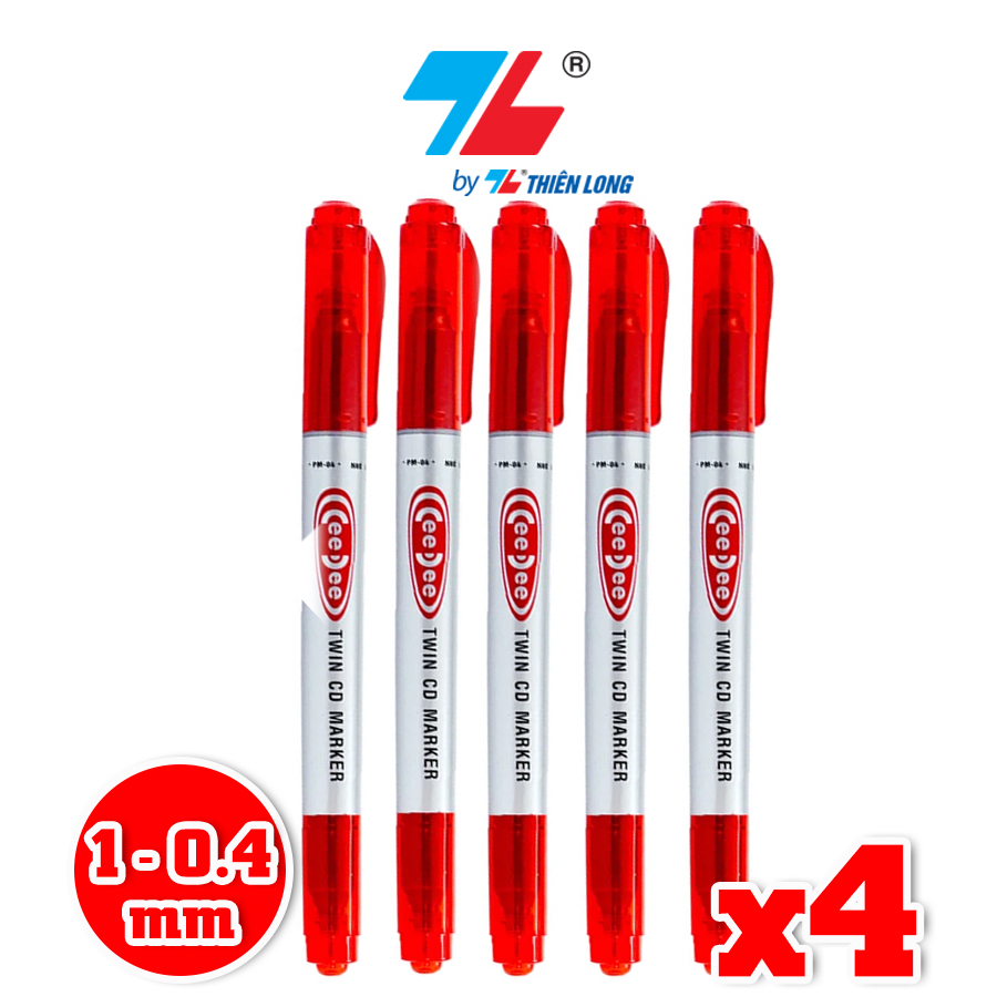 Combo Bút lông dầu Thiên Long PM-04