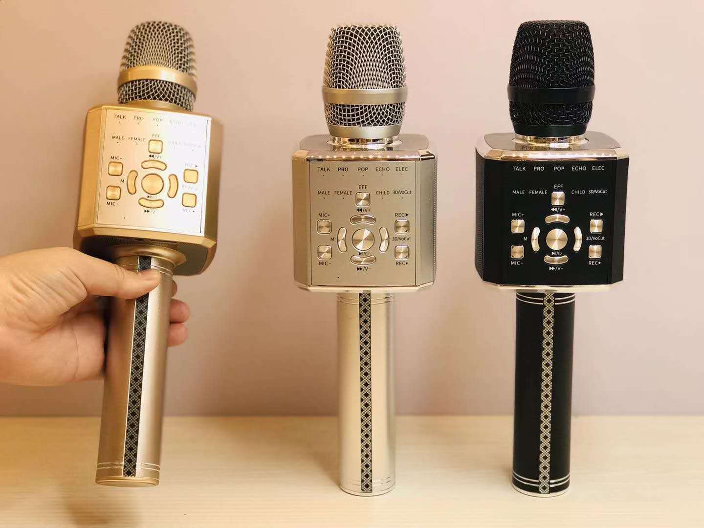 mic hát karaoke bluetooth Micro Karaoke Bluetooth, Mic Hát Karaoke Kết Nối Bluetooth Cực Hay, Micro YS97 Cao Cấp, Âm Thanh Trong Và Lớn, Âm Bass Trầm Ấm