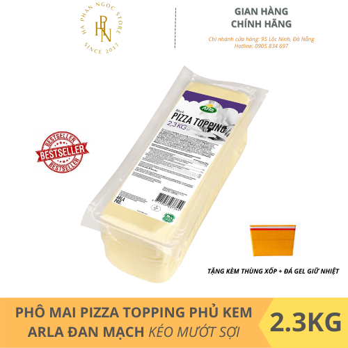 ĐAN MẠCH Phô Mai Mozzarella Pizza Topping Đan Mạch Arla KHỐI 2.3KG - DATE