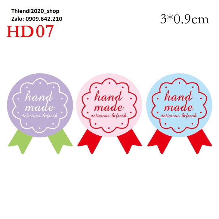 TEM DÁN CHỮ (HAND MADE) NHIỀU SIZE- MẪU ĐẸP