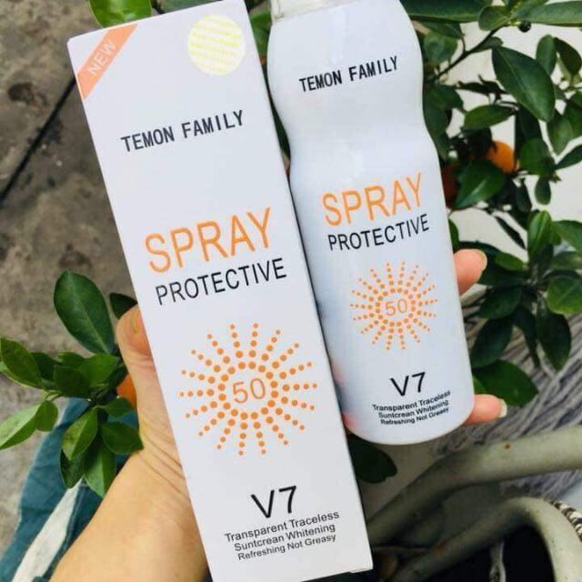 [HCM]KEM CHỐNG NẮNG DẠNG XỊT SPRAY PROTECTIVE V7 180ml