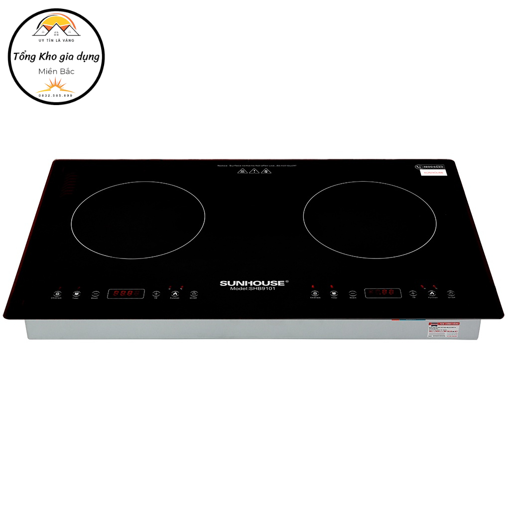 [Miễn phí vận chuyển] Bếp đôi điện từ SUNHOUSE SHB9101