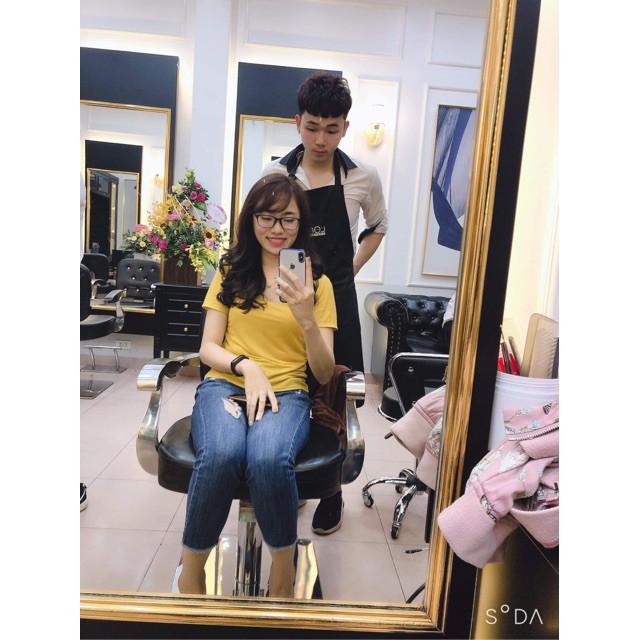 Áo phông cuộn cổ tim siêu mát