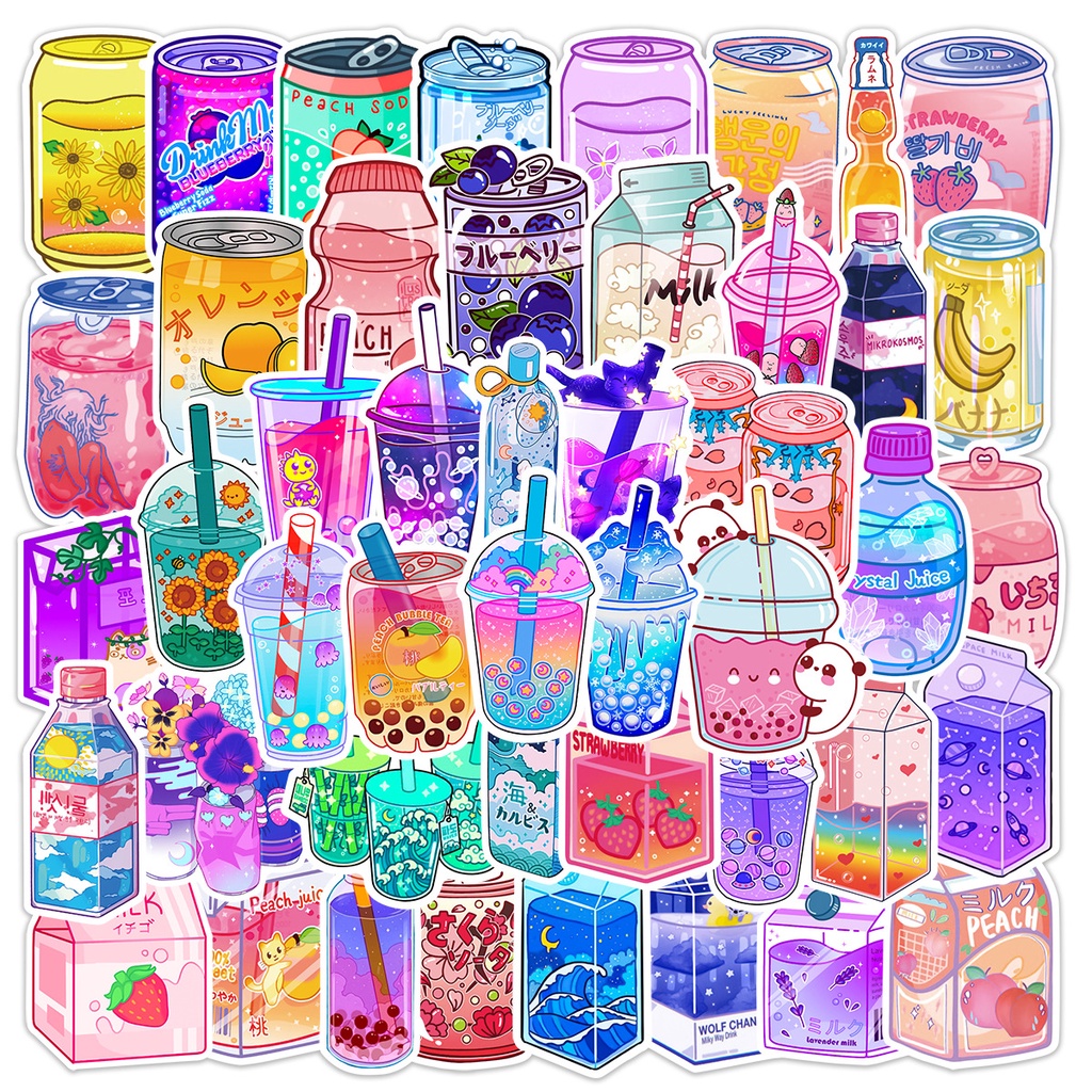 [50 Hình] Hình dán sticker đồ ăn, trà sữa dễ thương