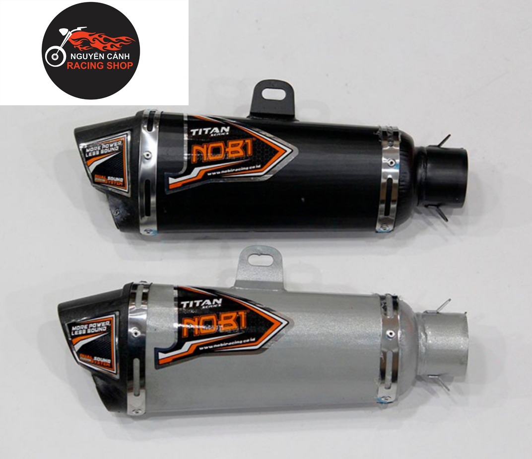 Lon pô Nobi 2 nòng độ bô nổ xe máy - không bao gồm cổ