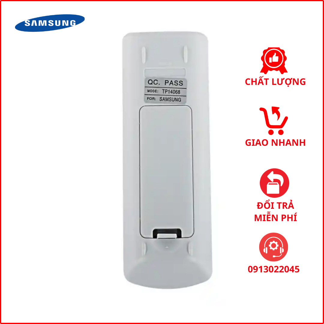 Điều khiển điều hoà Samsung (Trắng nhỏ mới)