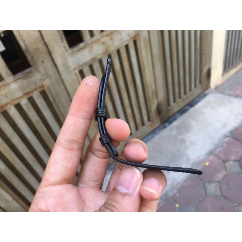 Dây Đồng Hồ Da Đà Điểu Nữ Màu Đen (Trong lót da bò) Đủ Size