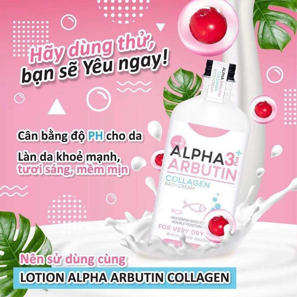 Sữa tắm ALPHA ARBUTIN 3 PLUS+ Thái Lan
