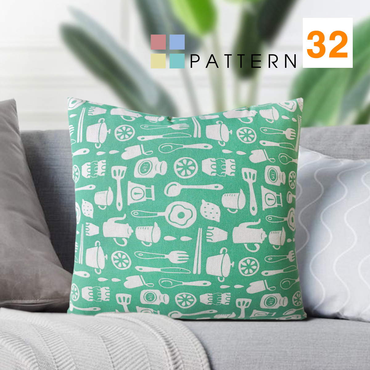 Gối Sofa Gối Trang Trí PATTERN (17-32)(45cm x 45cm)