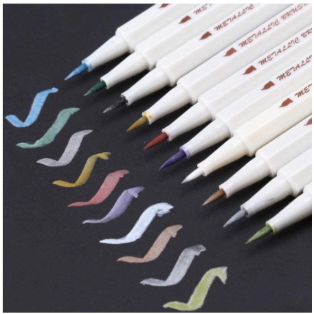 [HCM]Bút Sta Metallic ngòi Brush