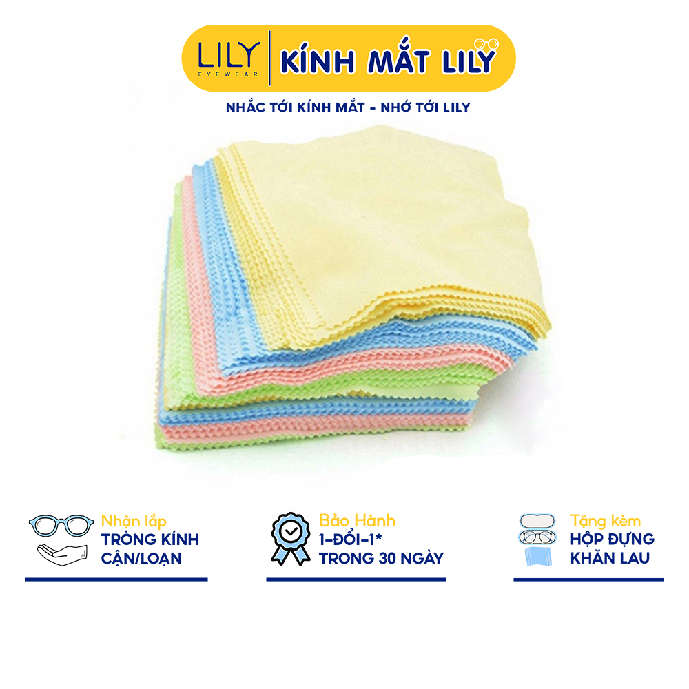 Khăn Lau Kính Đa Năng Chuyên Dụng - Lau Mắt Kính Cận Mặt Kính Điện Thoại Lilyeyewear
