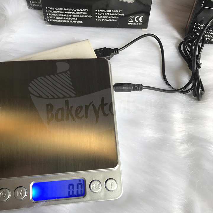 Cân điện tử mini 3kg - 0,1g có sạc