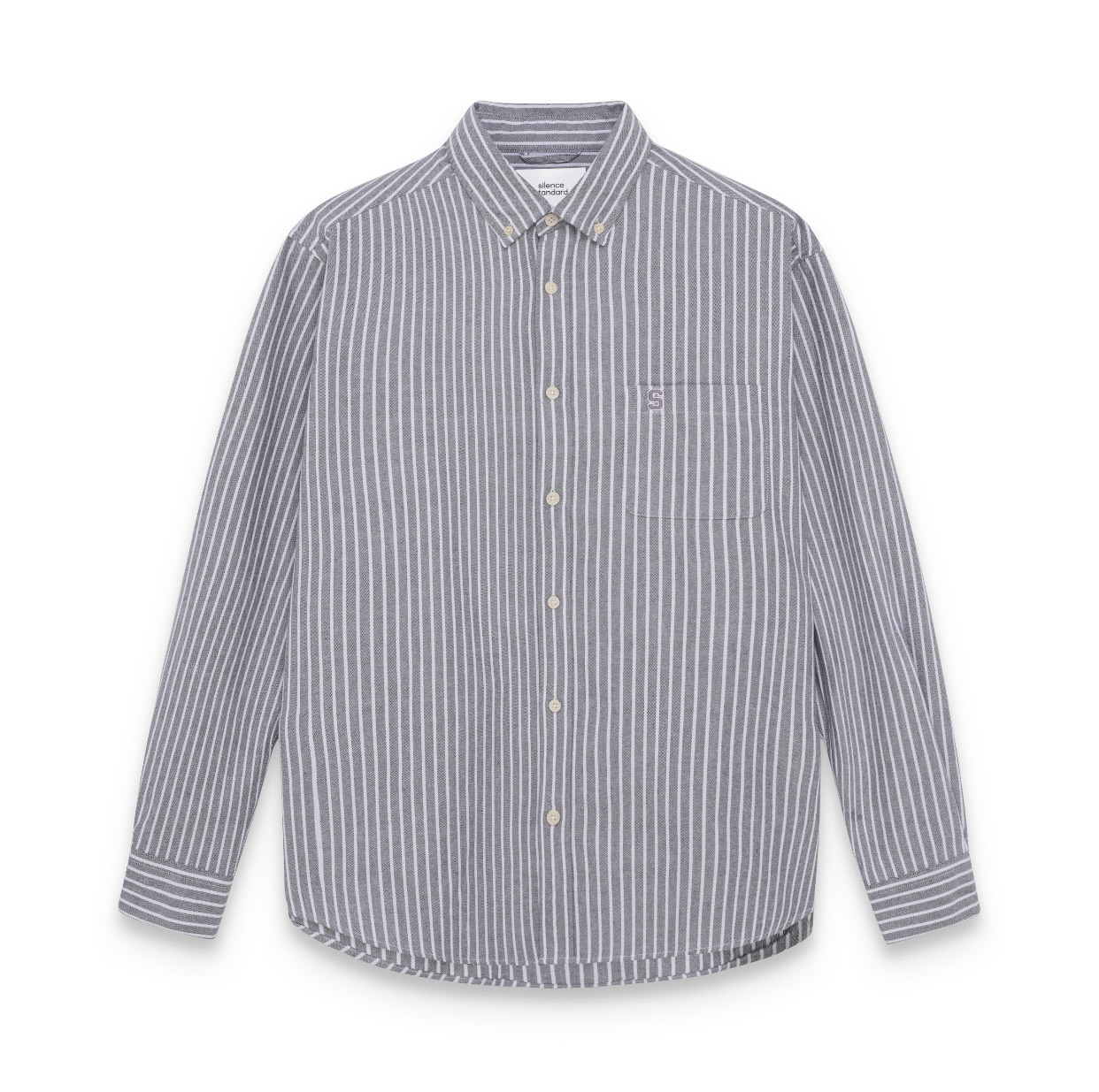 Áo sơ mi Silencestandard  Eco Oxford Logo S/ Stripe [SO15]