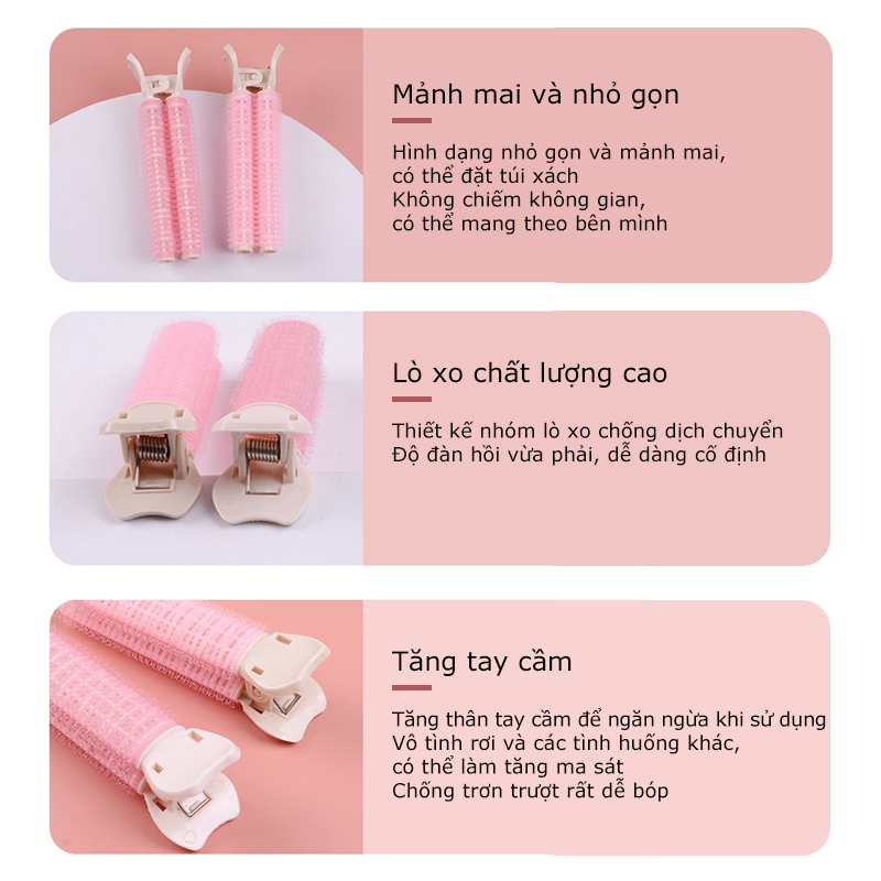 Kẹp Tóc Dạng Lô Cuốn Làm Phồng Tóc Thời Trang Cho Nữ