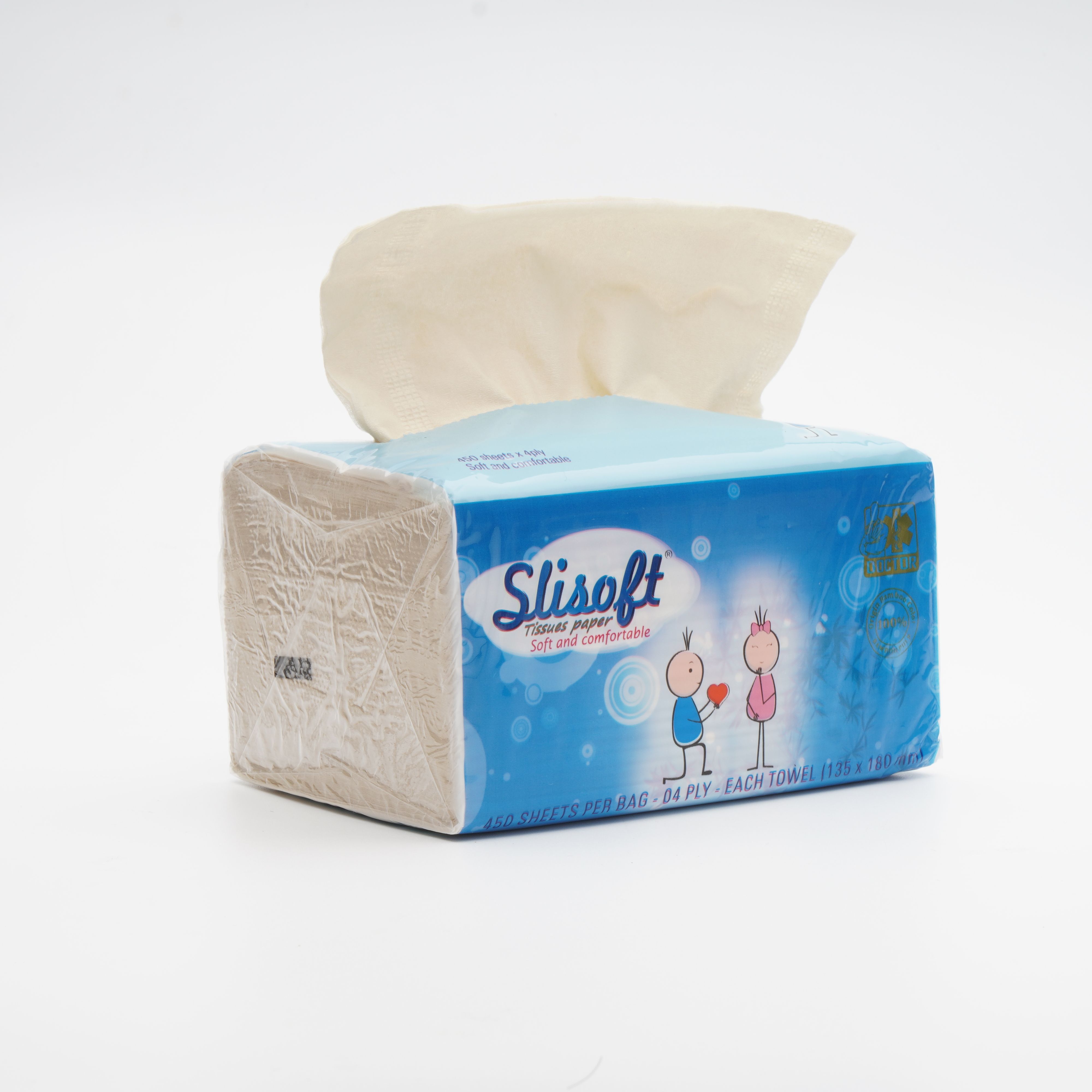 giấy ăn để bàn slisoft 4 lớp đa năng thân thiện môi trường không chất tẩy 8