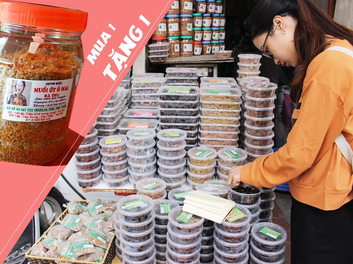 1kg muối ô mai Bà Thu (2 lọ 500g)
