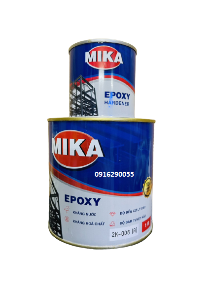 Sơn lót 2 thành phần Mika 008 chuyên dùng cho kẽm, ô tô xe máy