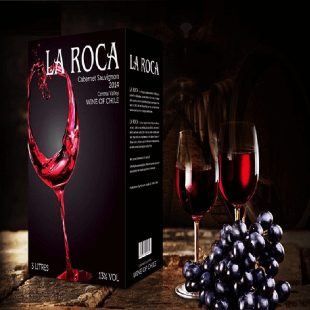 Vang bịch Chile La Roca đỏ 3 Lít